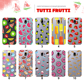 Ультратонкий прозорий чохол з малюнком для Samsung Galaxy J4 2018 J400F (80 дизайнів)