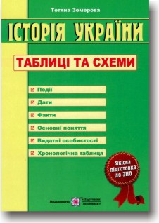 Історія україни. Таблиці та схеми комплексний довідник
