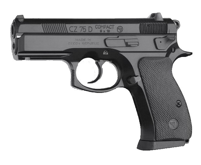 Пістолет пневматичний ASG CZ 75D Compact (4,5 mm), чорний