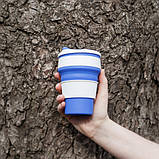 Чашка складна силіконова Collapsible 5332 350мл, синя, фото 5