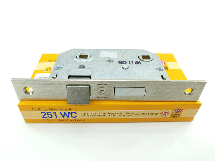 Замок врізний Kale 251 WC нікель (Туреччина) купить по выгодной