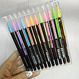 Набор ручек гель неон 12 цветов 1мм, фото 2