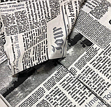 Постільна білизна двоспальна євро 200х220 (10393) "Ранфорс" бавовна 100%, фото 5