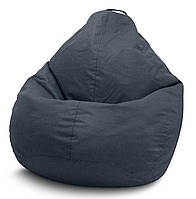 Кресло мешок груша Оксфорд Серый XXL (90x125 см)