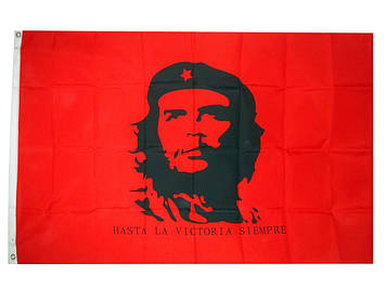 Прапор 90x150 см Чегевара на червоному тлі Ernesto Guevara Че Гевара прапор