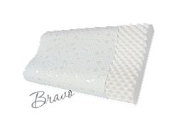 Ортопедична подушка підвищеного комфорту з охолоджувальним ефектом (форма хвилі) Bravo 590 x 364 x 110 мм P107