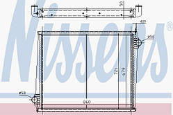 Радіатор Scania 64068A (NISSENS)