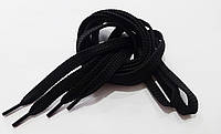 Шнурки плоские 70 см черные 10 мм