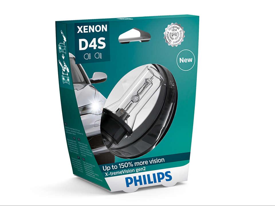 Штатна ксенонова лампа з цоколем D4S PHILIPS X-tremeVision gen2 +150% 42402XV2S1 ОРИГІНАЛ