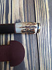 Ніж з дамаской сталі з ручкою з палісандра і роги буйлова, фото 2