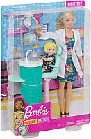 Кукла Барби Стоматолог Я хочу быть Barbie Careers Dentist Playset DHB64