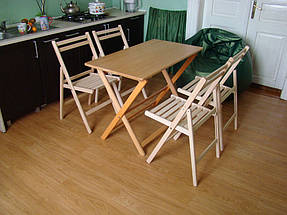 Большой деревянный складной стол (массив Бука)