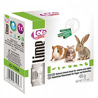 Мінеральний камінь LoLo Pets lime for RODENTS для гризунів 40 г