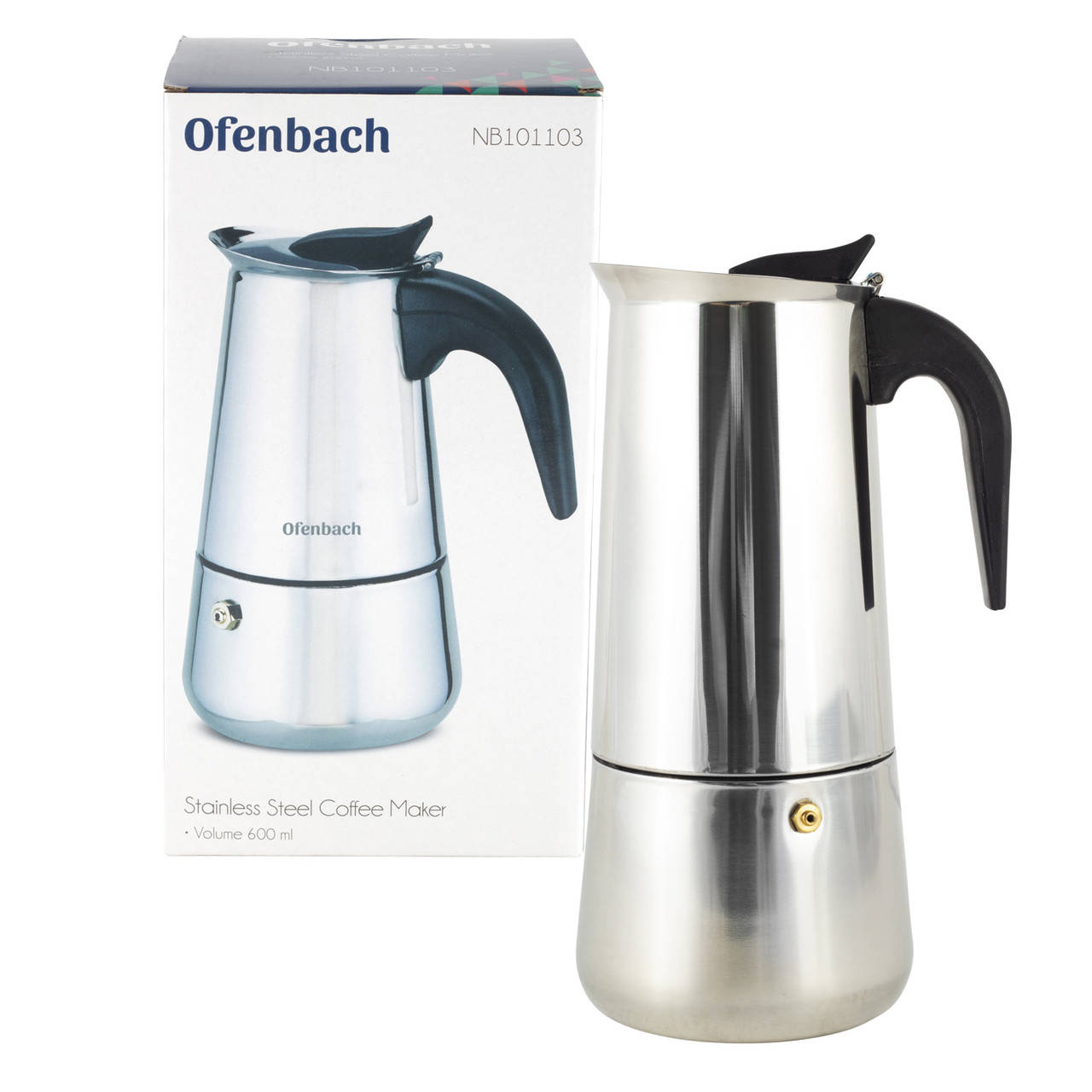 

Кофеварка гейзерная Ofenbach 600мл KM-101103