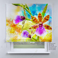 Римская фото штора Орхидея. Бесплатная доставка. Инд.размер. Гарантия. Арт. 03-129
