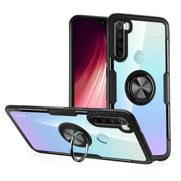 Чохол Primolux Ring Magnetic Stand для Xiaomi Redmi Note 8 - Black