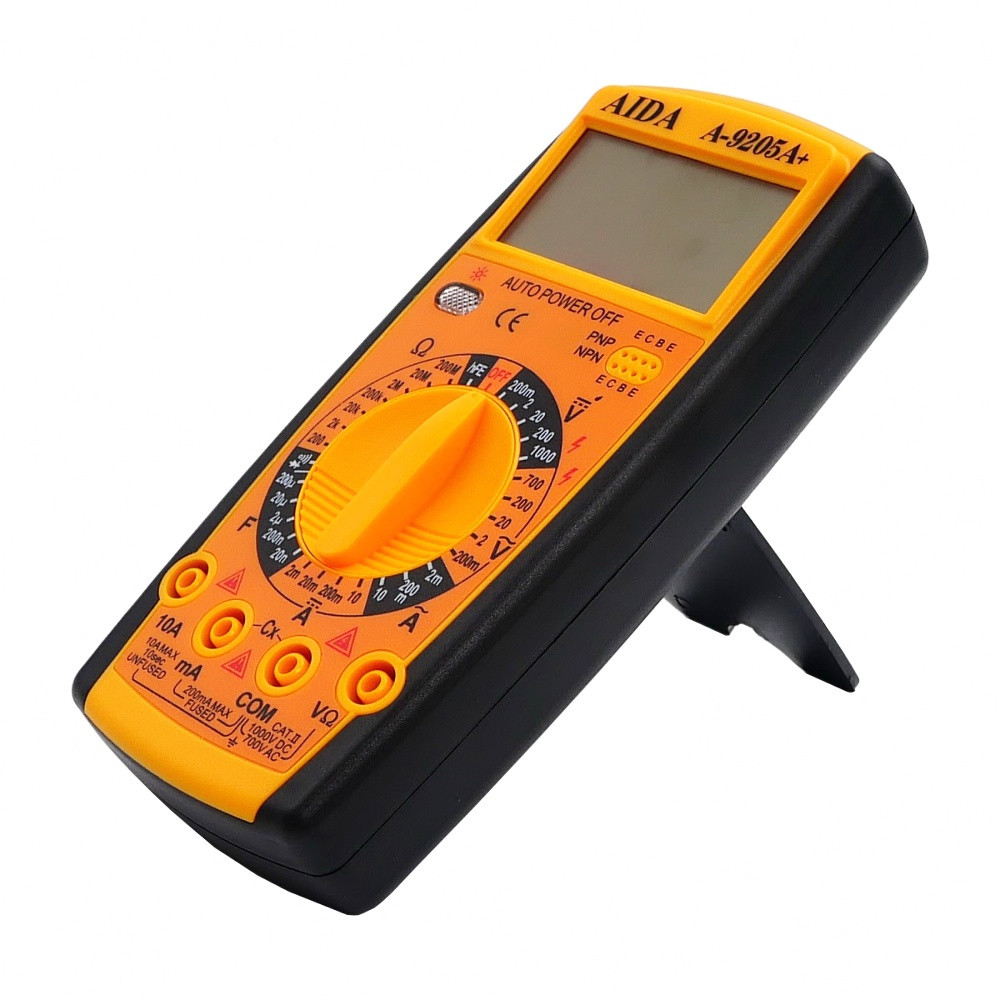 Мультиметр цифровий AIDA A-9205A+ з функцією автовимкнення (струм до 10А)