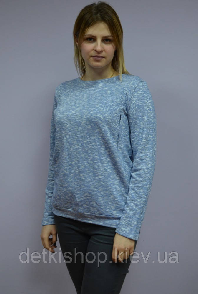 Світшот для вагітних і годувальниць (Omali, блакитний меланж)