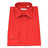 Чоловіча сорочка червоного кольору приталенного силуету, фото 3