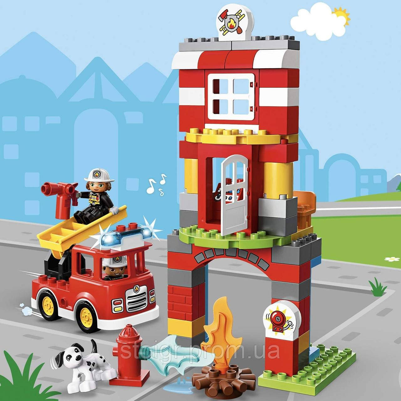 Конструктор Лего 10903 Дупло LEGO DUPLO Пожарное депо 76 деталей - фото 9 - id-p1096512708