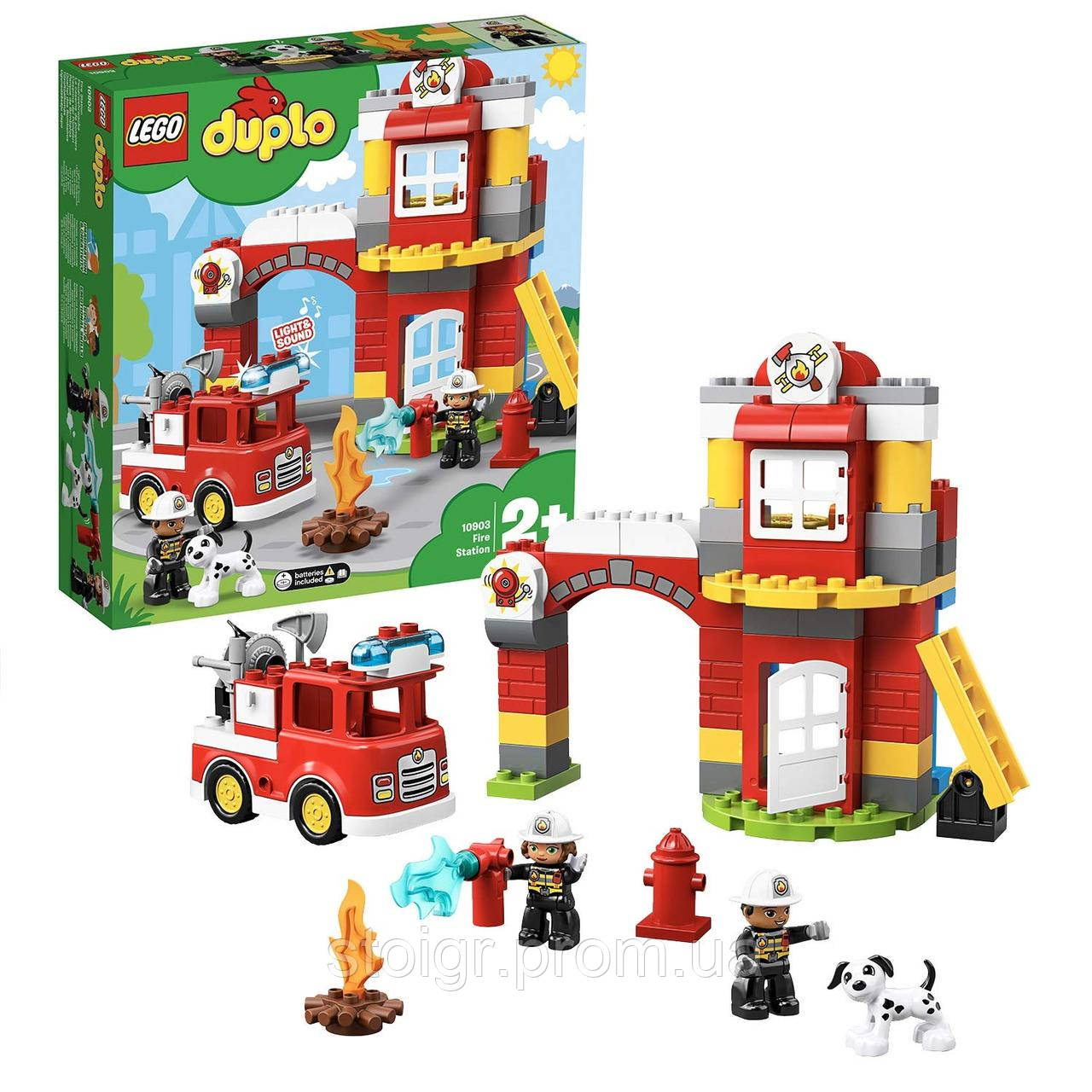 Конструктор Лего 10903 Дупло LEGO DUPLO Пожарное депо 76 деталей - фото 10 - id-p1096512708