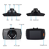 Відеореєстратор автомобільний CarCam DVR G30 (K6000). Регистратор реєстратор, фото 7