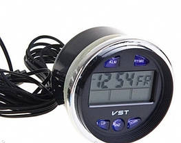 Автогодинник VST 7042 V з термометром, вольтметром