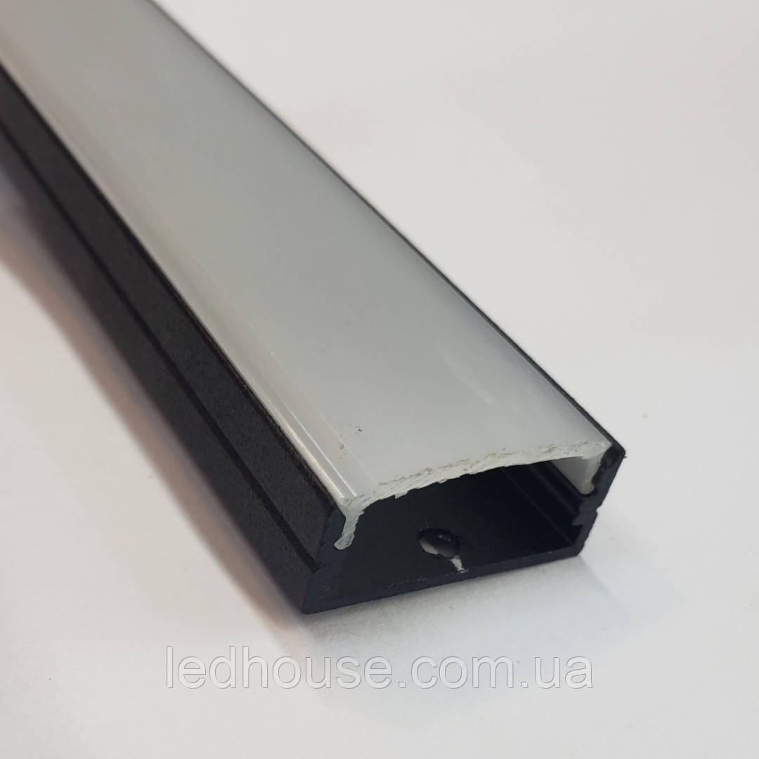 Світлодіодний профіль SL-24 Чорний з розсіювачем