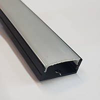 Світлодіодний профіль SL-24 Чорний з розсіювачем