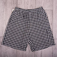 Чоловічі шорти в клітинку великого розміру (Льон)