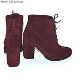 Замшеві черевики на високих підборах, фото 4