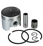 Поршень мотокоси 44 mm 52 см3 Benzoritm. Поршень в зборі коси Ø 44 мм., фото 2