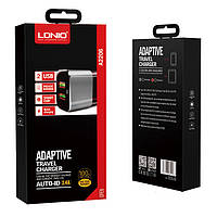 Сетевое зарядное устройство LDNIO A2206 + cable micro USB (5V/2.4A/2USB)