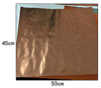 Набір наклейок зірки колір бронзовий (108х73 см)