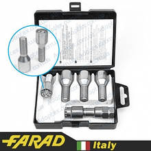 FARAD MICROLOCK  ⁇  Болти секретки М12х1.5х30 Конус для вузьких отворів у дисках Внутрішній ключ 17-19