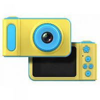 Детский цифровой фотоаппарат Smart Kids Camera V7 желто-голубой