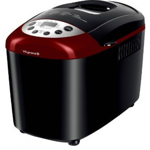 Хлібопічка VILGRAND VBM85152 Red (1500г; 850 Вт, 15 пр., 2 крюка)