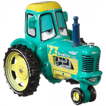 Гоночний Трактор (Корова) Тачки Cars3 ( Disney Pixar Cars Rev-n-go Racing Tractor ), фото 1