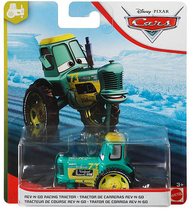 Гоночний Трактор (Корова) Тачки Cars3 ( Disney Pixar Cars Rev-n-go Racing Tractor ), фото 3