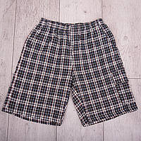 Чоловічі шорти в клітинку великого розміру (Льон)