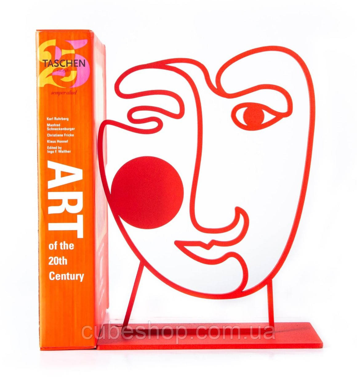 Тримач для книг Red Art Face (червоний)