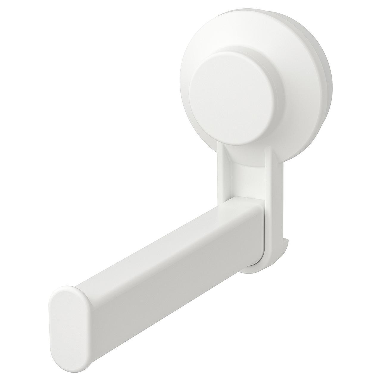 Тримач туалетного паперу на присосці IKEA TISKEN білий 403.812.91
