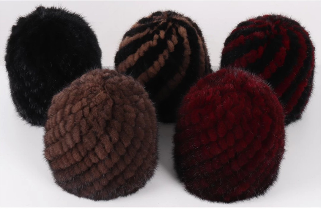 Зимові норкові шапки, фото 1