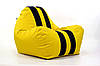 Безкаркасне жовте крісло мішок диван Ferrari, Феррарі, фото 2
