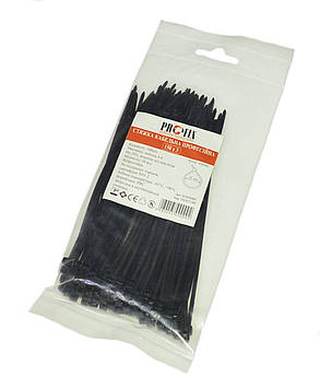 Стяжка нейлонова (хомут) 150х3.0мм чорна, ProFix, 8-0205Bk / 100шт