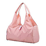 Сумка жіноча дорожня спортивна для фітнесу, подорожей із відділенням для взуття (чорна), фото 6