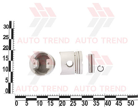 Поршень двигуна ЗАЗ 1102 1.1 d.72,00 STD (поршень, палець) (к-т 4 шт.) кор. уп., фото 3