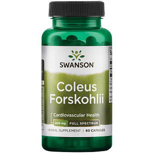 Swanson Premium Coleus Forskohlii Колеус форсколії, 60 капсул