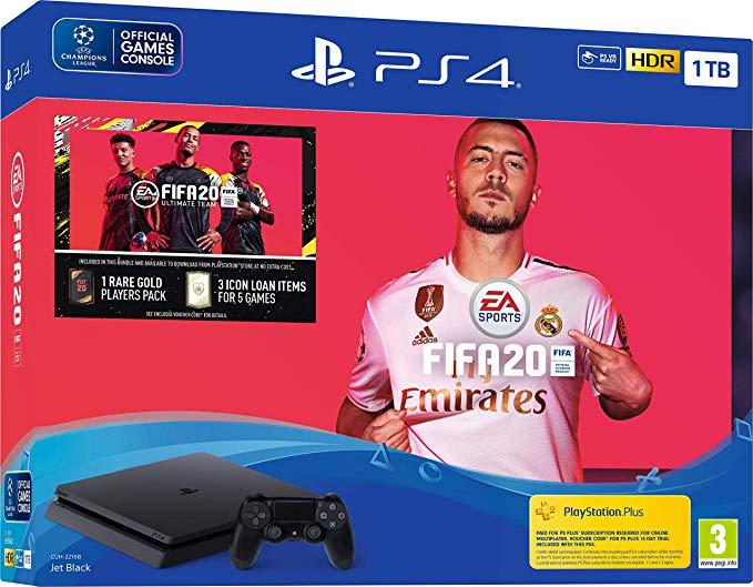 Стаціонарна ігрова приставка Sony PlayStation 4 Pro (PS4 Pro) Black + FIFA 20