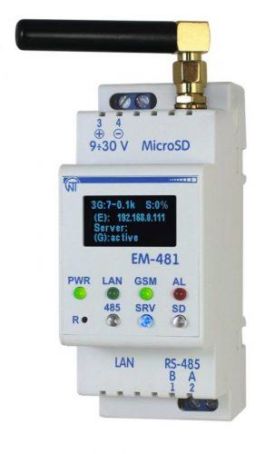 MODBUS контролер WEB доступу до керування обладнанням ЕМ-481 Новатек Електро